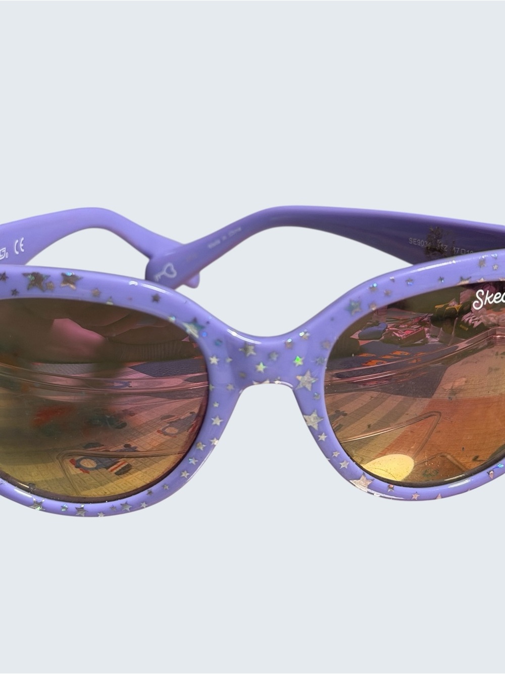 Skechers Girls' Purple Star Cat-Eye Sunglasses